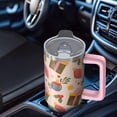 thumbnail image 5 of Classic Red and Green Plaid 30oz Christmas Tumbler with Lid Straw Stainless Steel Cup Holiday Coffee Water Bottle, 5 of 5