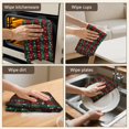 thumbnail image 6 of 2 Pcs Funny Kitchen Towels,Red and Green Plaid Christmas Snow Pattern Microfiber Dish Towels,Kitchen Tea Towels,Kitchen Towel Set (18" X 26"), 6 of 7