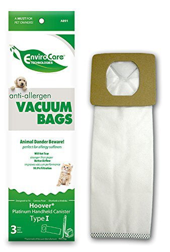 Hoover Type I and Q Synthetic Anti-Allergen Vacuum Cleaner Bags 6 Bags total 