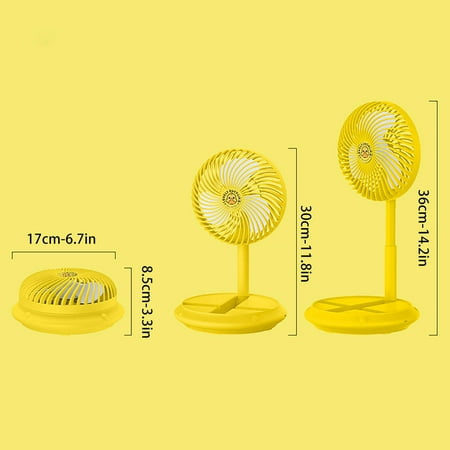 

AIEOTT Creative Fan Convenient Retractable Folding Fan USB Charging Desk Table Mute Fan