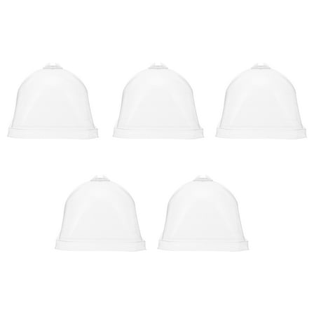 BESTOYARD Germination Cover Dome Transparent Plastic 5Pack for Mini Plants in Cold Weather