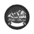 thumbnail image 3 of Adventure Awaits Camping Tire Cover 4WD 4x4 Trailer Hike More Worry Less Spare Wheel Protector Universal for, 3 of 5