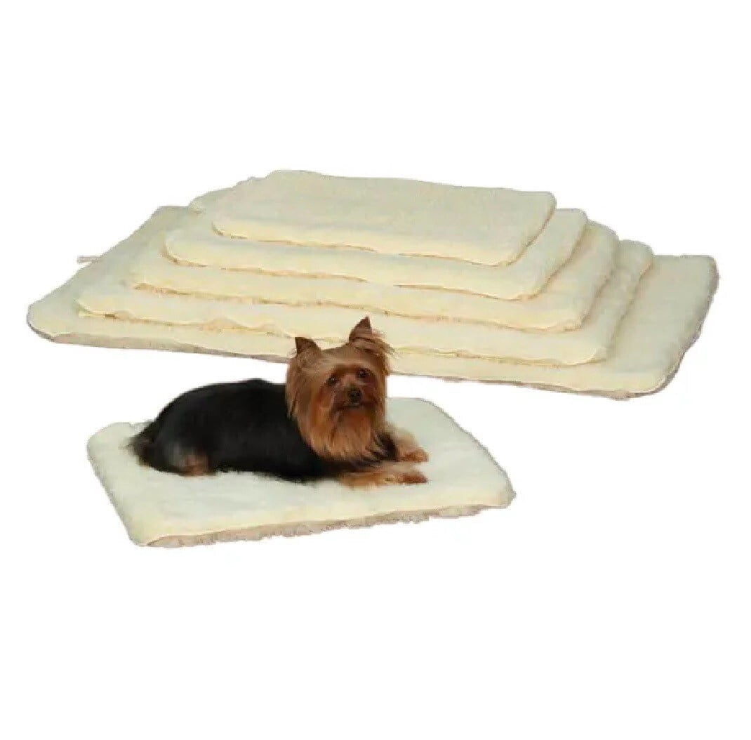 Dog Beds Two Sided Super Soft Plush Thick Pile Cozy Sherpa Crate Mat Warm Cover (xLarge - 47¾"L x 29¾"W)