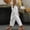 L White, variant on Rhuody Women'S Pants High Waist Pants Drawstring Capri Pants With Pockets Wide Leg Cropped Pants For Retro Trousers L White