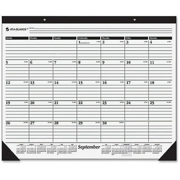 At-A-Glance Nonrefillable 16-Month Desk Pads