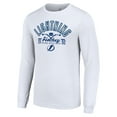 thumbnail image 2 of Men's Starter  White Tampa Bay Lightning Puck Long Sleeve T-Shirt, 2 of 3
