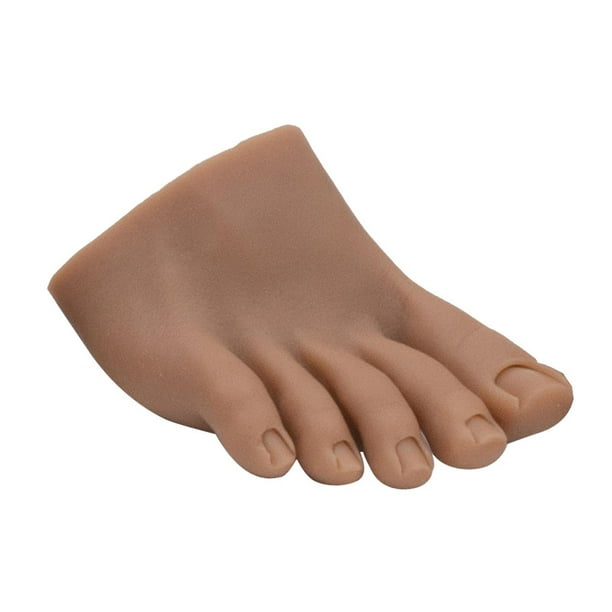 Modelo de Pie de Entrenamiento Yuyangstore Práctica de Uñas Silicona Derecha C