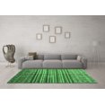 thumbnail image 3 of Ahgly Company Indoor Round Southwestern Emerald Green Country Area Rugs, 5' Round, 3 of 4