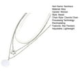 thumbnail image 7 of Ziurtnc Women Necklace Three-layered Star Pendant Solid Color Hollow Chain Individual Adjustable Length Prom Daily Dating Neck Jewelry Lady Clavicle Necklace, 7 of 7