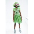 thumbnail image 5 of Teenage Mutant Ninja Turtles Raphael Scuba Cosplay Hooded Tulle Tutu Dress Toddler to Big Kid, 5 of 5