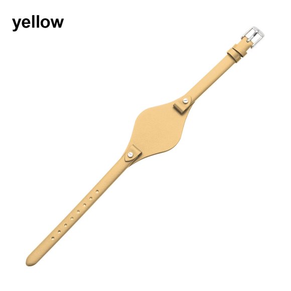 Soft Genuine Leather Strap for Fossil ES3077 2830 3262 3060 4176 4119 4026 4340 8mm Sport Replacement Watchband Loop Bracelet yellow 8mm