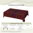 thumbnail image 6 of Rectangle Table Cloth, Anderson of Kinnedear Red Family Tartan Resistant Washable Tablecloth Decorative Table Cover for Dining, Indoor and Outdoor, 6 of 6