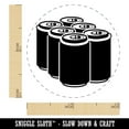 thumbnail image 2 of Beer Soda Drink Six Pack Self-Inking Rubber Stamp Ink Stamper - Sky Blue Ink - Mini 1/2 Inch, 2 of 7