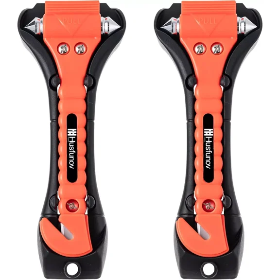 2X Car Safety Hammer Window Glass Breaker Seat Belt Emergency Escape Cutter Tool