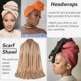 thumbnail image 5 of Dalrosia 4PCS Head Wraps for Black Women African Head Wrap Lightweight for Women Long Plain Turban Hair Scarf Scarves, 5 of 7