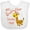 AA-White, variant on Inktastic My Godmother Loves Me- Cute Giraffe Boys or Girls Baby Bib