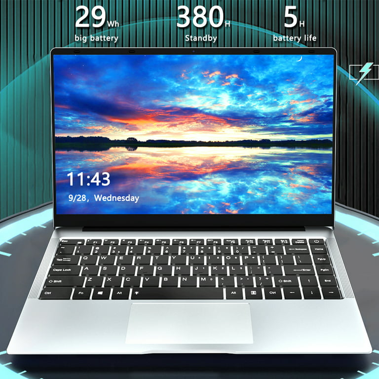 Ordinateur Portable Windows 10 Netbook 14.1 Pouces Pc Intel Celeron 2.4 Ghz  Azerty Yo à Prix Carrefour