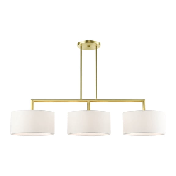 Livex Lighting - Meridian - 3 Light Linear Chandelier in Modern Style - 14