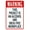 Warning Sign 6, variant on Warning Stop Here Wait for Gate to Open Right Bottom Arrow Aluminum Sign - 8"x12", Metal Tin Decor for Gate/Entrance Zones, Outdoor/Indoor