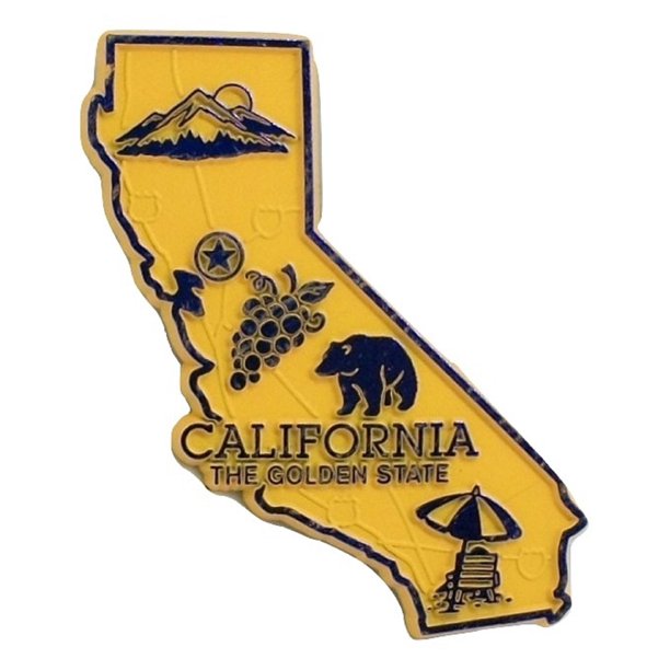 California State Map Fridge