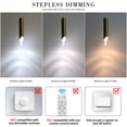 thumbnail image 6 of 2 Pack Minimalist Kitchen Island Pendant Lights, Gold Modern Linear Hanging Light Fixture, Bubble Acrylic, Adjustable 3000K/4500K/6500K, 6 of 7