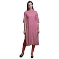thumbnail image 1 of Bimba Kurta Longue Droite pour Femmes Coupe Régulière Tunique Kurti Décontractée Très Grande, 1 of 6