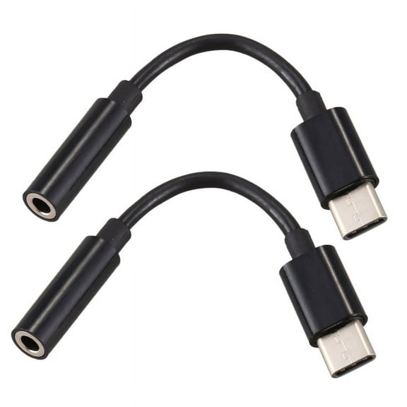 2 x Headphone Jack Adapter-black
