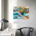 thumbnail image 4 of Acheng Wall Art Light Gray Blue Yellow Cloud Abstract Canvas Frames - Canvas Painting artwork for Walls Art Print Poster for Living Room Decoration picture 3, 4 of 6
