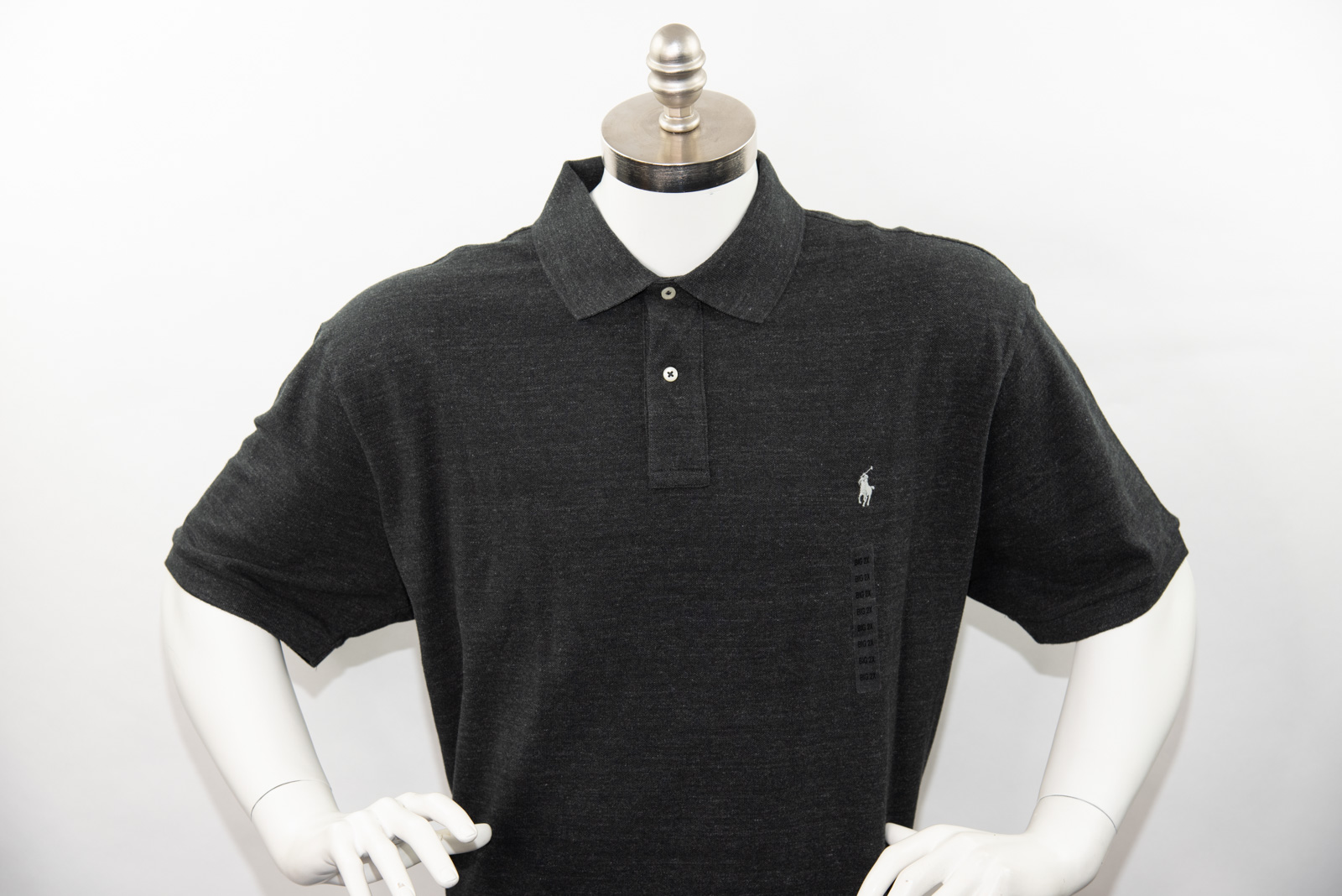 big and tall black polo shirts