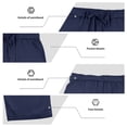 thumbnail image 5 of ‌Men's Linen Pants Lightweight Drawstring Elastic Waist Pockets Loose Fit Straight Legs Summer Beach Yoga,XL, 5 of 5