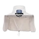 thumbnail image 3 of Sombrero con ventilador y ventilador solar para actividades al aire libre, deportes y playa. Gris, 3 of 9