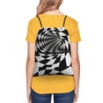thumbnail image 4 of Sigee 3D Vortex Illusion for Drawstring Zipper Backpack ,Waterproof, Durable, Lightweight Gym Bag for Sports, 4 of 5