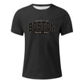 thumbnail image 3 of NinXxx Men's Oversized City Print Crew Neck Loose Casual Sports Tee Dark Gray XXXL, 3 of 5