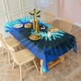 thumbnail image 3 of Colorful Tie Dye Pattern Rectangle Tablecloth 60"x120",Waterproof Polyester Rectangle Table Cloth, Wipeable Spillproof Polyester Tablecloth for Dining, Camping, Indoor and Outdoor, 3 of 6
