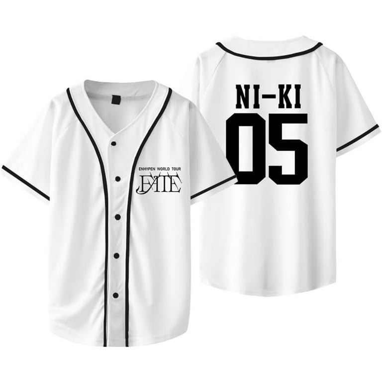 ENHYPEN Fate World Tour Merch Jersey short sleeve baseball uniform
