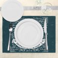 thumbnail image 3 of Ambesonne Anchor Place Mats Set of 4, Hand Drawn Hipster, Standard Size, Dark Blue White, 3 of 6