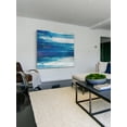 thumbnail image 6 of "Blue Painted Ocean" Painting Print on White Wood, 6 of 7