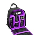 thumbnail image 2 of Matsuzay para cámara multifunción Video Digital DSLR Bolsa para cámara al aire libre Estuche para para Accesorios de cámara y óptica negro + morado, 2 of 6