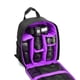 thumbnail image 3 of sweethay para cámara multifunción Video Digital DSLR Bolsa para cámara al aire libre Estuche para para Accesorios de cámara y óptica negro + morado, 3 of 6
