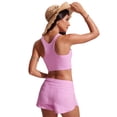 thumbnail image 2 of Top de Bikini CRZ YOGA con Espalda Racer, Acolchado y Cuello Alto Rosa XL, 2 of 4