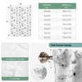thumbnail image 4 of Gray Spring Floral Tie Up Curtain Valance for Window,Adjustable Rod Pocket Window Curtains Shades,Summer Plants Floral Watercolor Light Filtering Valance Drapes for Living Room Bedroom 46"x63", 4 of 9