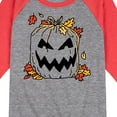 thumbnail image 3 of Instant Message - Pumpkin Lawn Bag - Toddler & Youth Raglan Graphic T-Shirt, 3 of 7