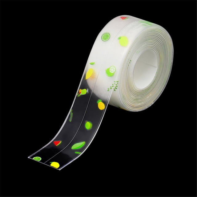 Bearachild Cinta de sellado de esquina de 3,2 m/rollo de 3,8 cm para baño, cocina, ducha, fregadero, cinta de sellado de baño, tira de calafateo, pegatina Juegos de accesorios de baño No.05 Bearachild HA001446-05