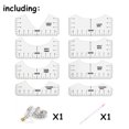 thumbnail image 4 of Tshirt Ruler Guide for Vinyl Alignment Tool with Soft Tape Measure Craft Sewing Supplies Accessories Tools for Cricut Heat Press HTV Heat Transfer Vinyl, 4 of 4