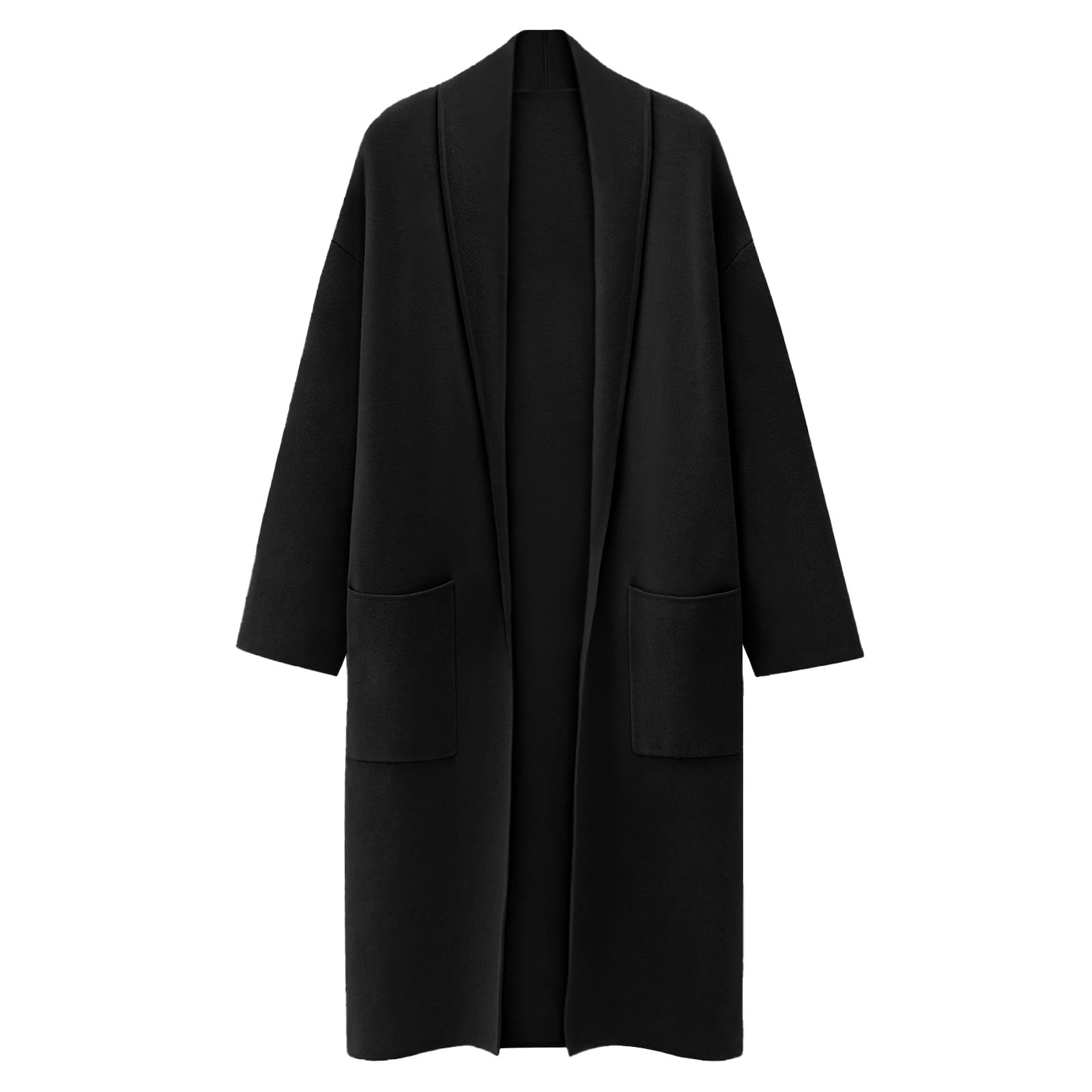 Loft Grey Cardigan LOFT Open Front Grey/White Sweater Cardigan