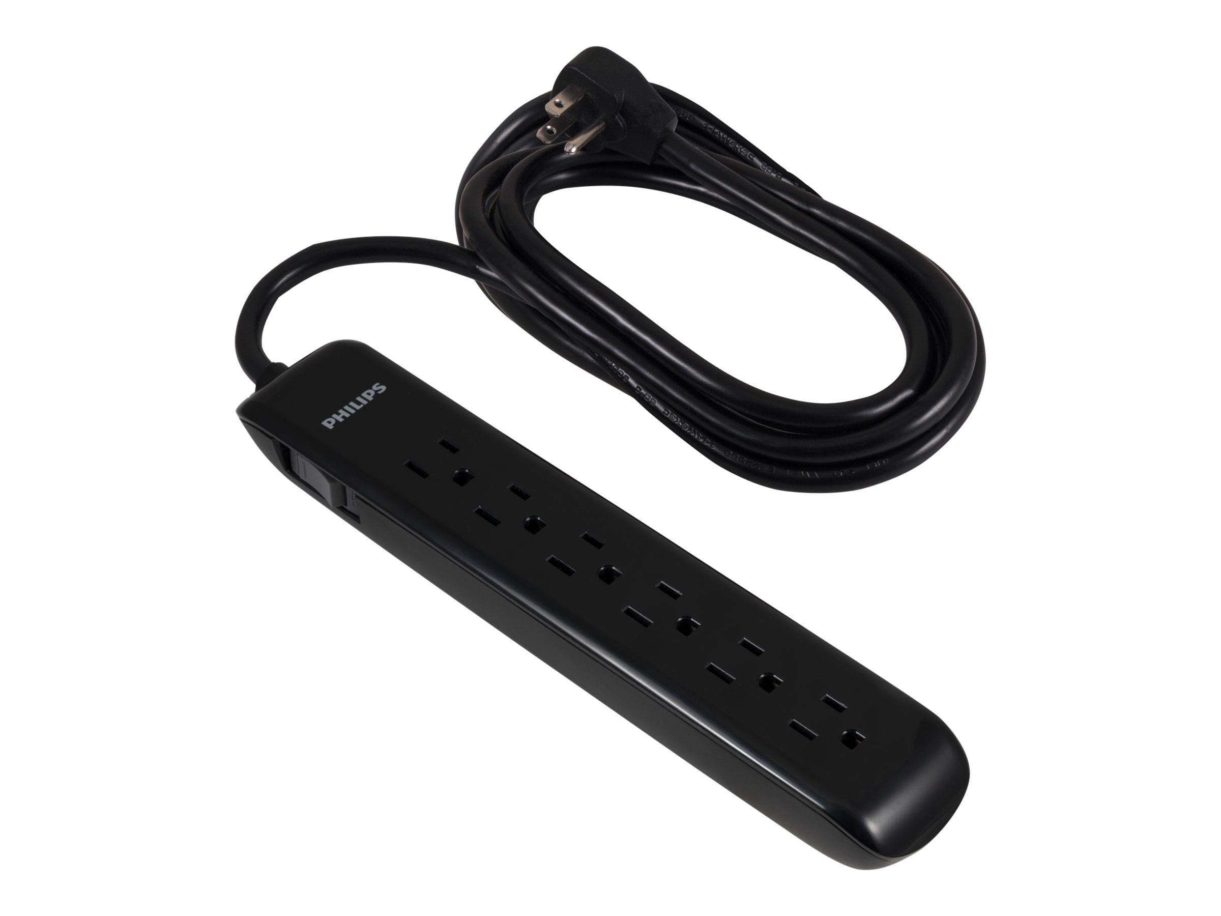 Philips SPP6110BC - Surge protector - output connectors: 6 - 10 ft cord - United States - black