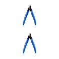 thumbnail image 1 of Scienceny Alicates diagonales para el hogar, fabricación de joyas de alambre, reparación DIY, pinza pequeña compacta de acero al carbono de mano, modelo Azul oscuro 2piezas Scienceny CBP108063, 1 of 6