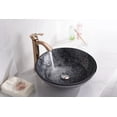 thumbnail image 4 of ANZZI Jonas 16.5" High Tempered Glass Vessel Bathroom Sink in Arctic Sheer, 4 of 5