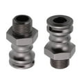 thumbnail image 4 of 4Pcs 17mm à 23mm Roue Hexagonale Moyeu Adaptateur Conversion Écrous 4pcs Rallonge en Caoutchouc Titane Gris, 4 of 8