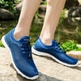 thumbnail image 2 of Linfrsh Running Shoes Lightweight Tennis Shoes Non Slip Gym Workout Shoes Breathable Mesh Walking Sneakers Blue,9.5, 2 of 7